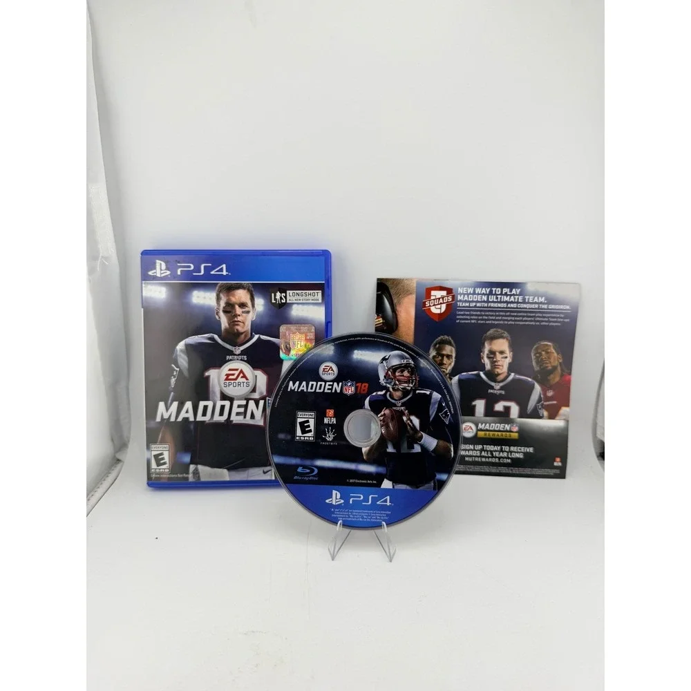Madden NFL 18 Sony PlayStation 4 PS4 EA Sports Tom Brady Football Game